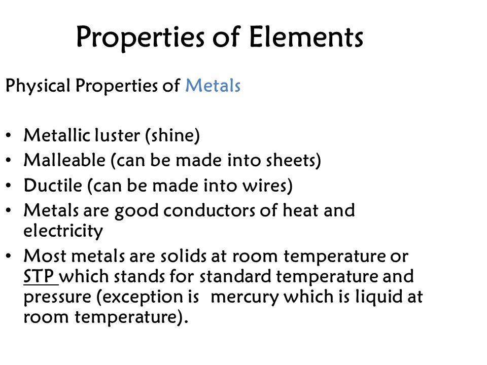 Periodic Table physical properties of elements on the periodic table luster : Review – Periodic Table The modern periodic table is not arranged ...