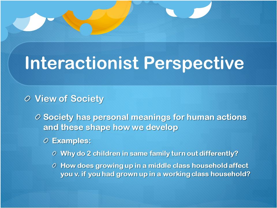 interactionist perspective