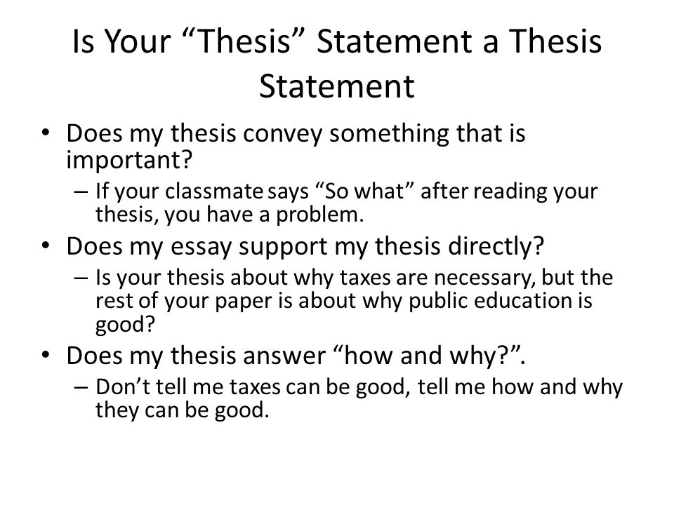 What Is A Strong Thesis Statement