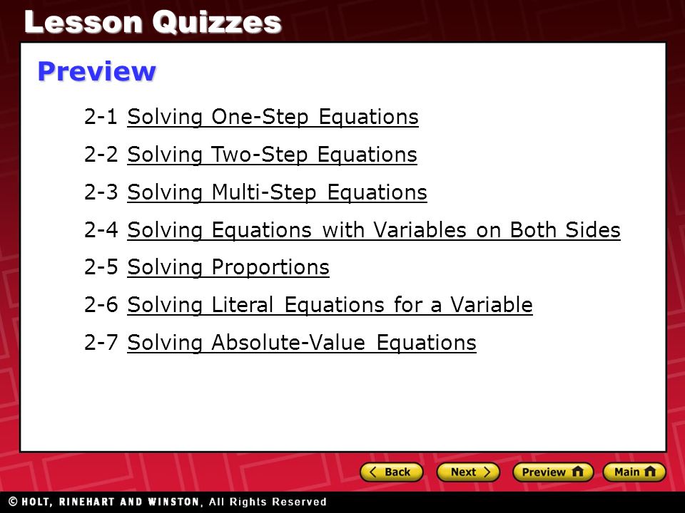 2 1 Solving One Step Equations Two 3 1 2 Solving One Step Equations