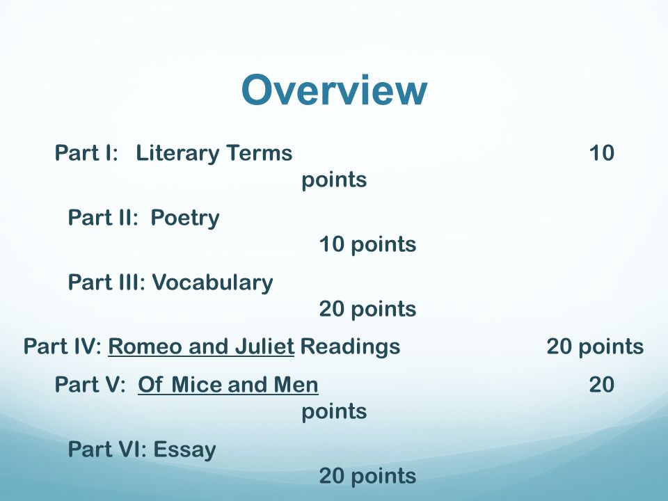 literary terms vocabulary literary terms vocabulary