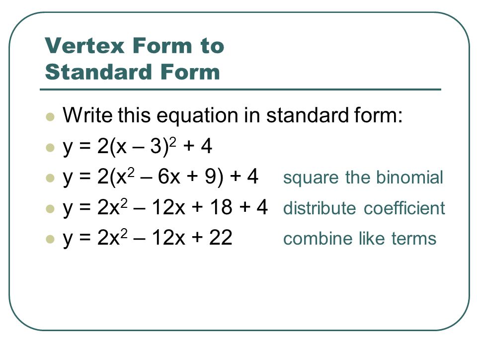converting quadratic equations a step by step guide with practice converting standard form to vertex form