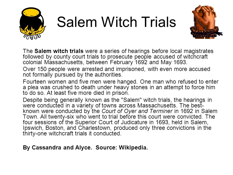 essay for salem witch trials Free essays from bartleby | people of salem, massachusetts, however they struggled to do so salem faced a major change as a result of the puritan ambition. essay for salem witch trials Free essays from bartleby | people of salem, massachusetts, however they struggled to do so salem faced a major change as a result of the puritan ambition.