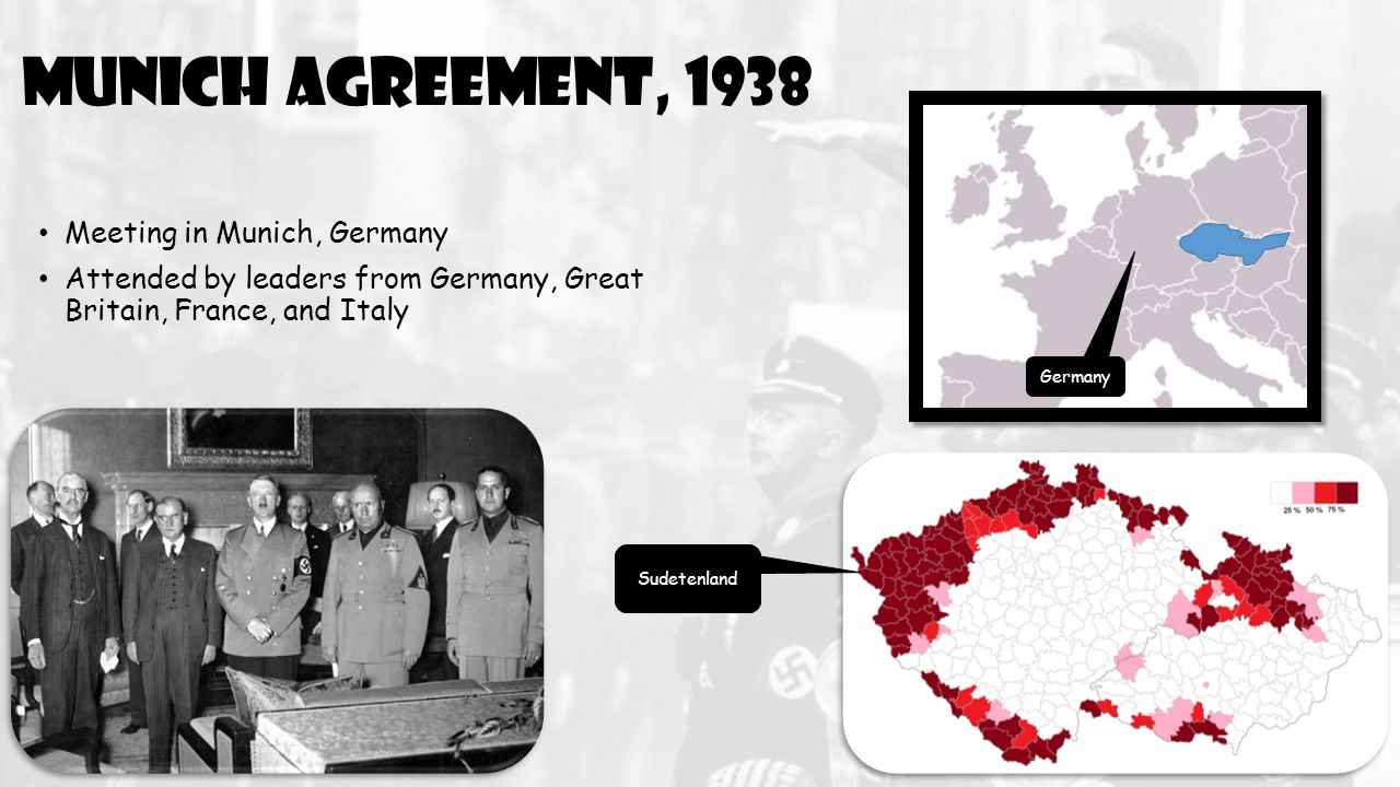 a report on the munich agreement of 1938 between germany france great britain and italy a report on the munich agreement of 1938 between germany france great britain and italy