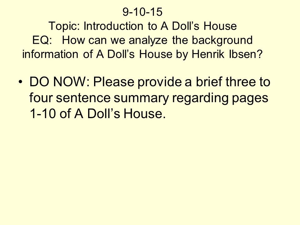 a description of a dolls houses central theme secession from society Everything you ever wanted to know about nils krogstad in a doll's house here again we see the central motif of all of ibsen's plays: the individual vs society. a description of a dolls houses central theme secession from society Everything you ever wanted to know about nils krogstad in a doll's house here again we see the central motif of all of ibsen's plays: the individual vs society.