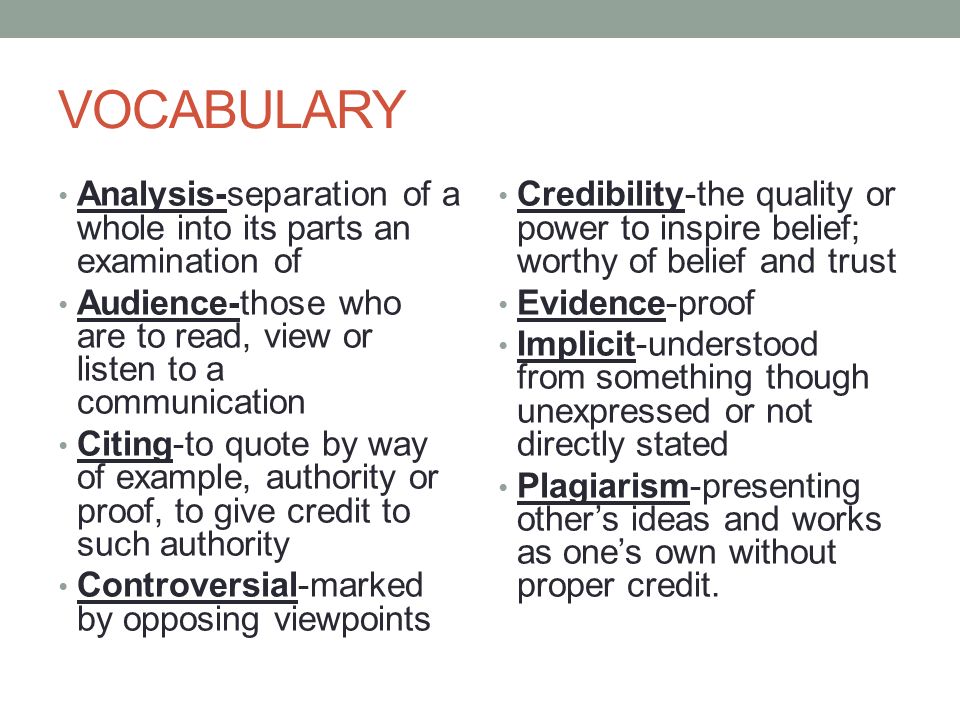 research unit vocabulary english 11b