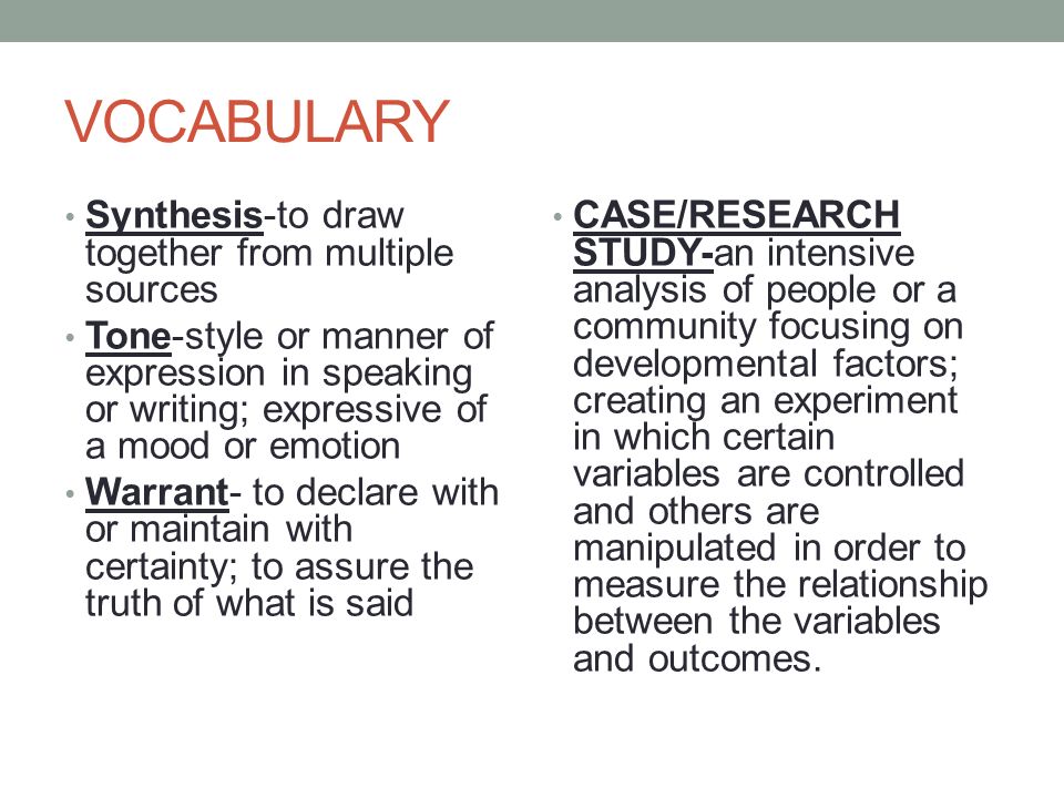 research unit vocabulary english 11b