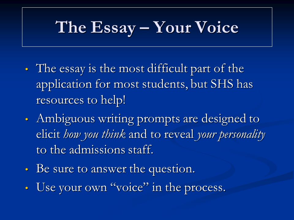 Essay Resources