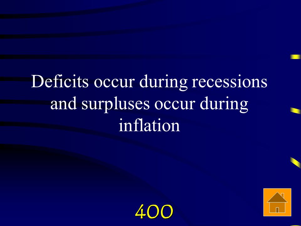 Check Answer400 When will discretionary fiscal policy most stabilize the economy