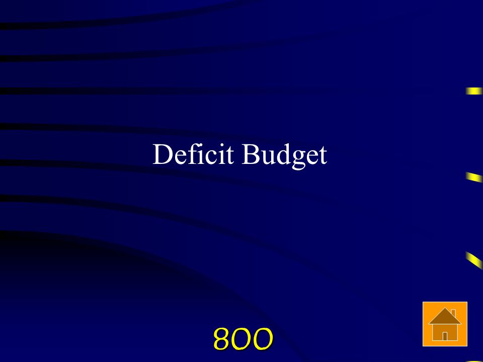 800 Check Answer What type of budget have we had since 2001