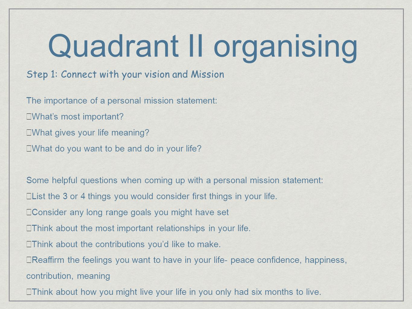 creating a personal mission statement step by step creating a personal mission statement step by step