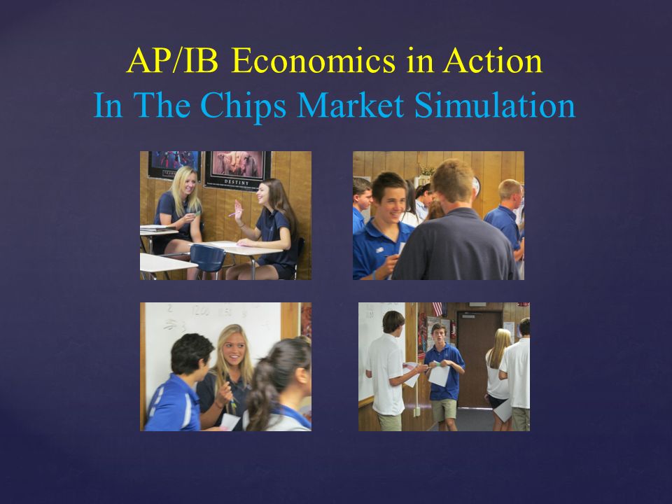 AP/IB Economics in Action In The Chips Market Simulation