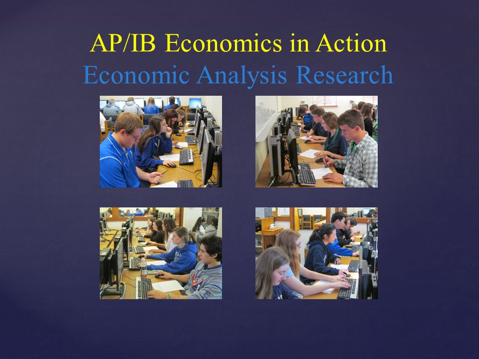 AP/IB Economics in Action Economic Analysis Research