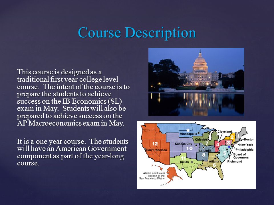 This course is designed as a traditional first year college level course.