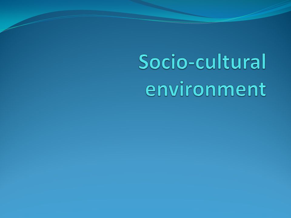 cultural setting