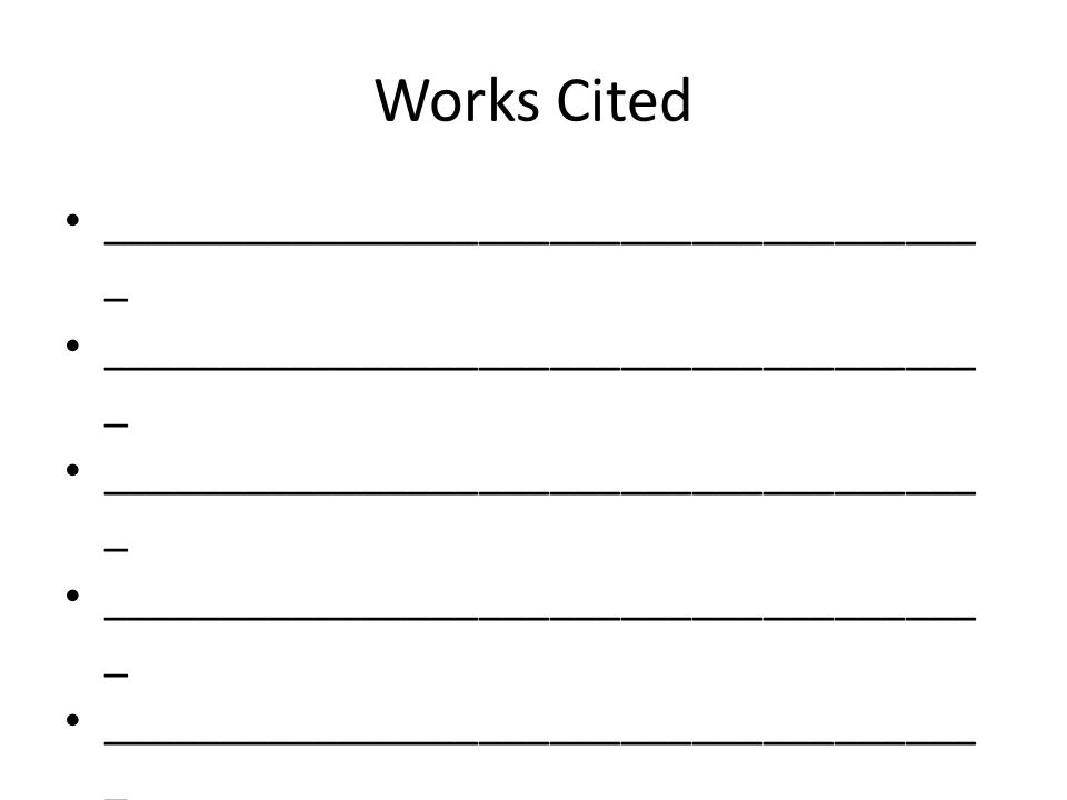 Works Cited _____________________________________ _