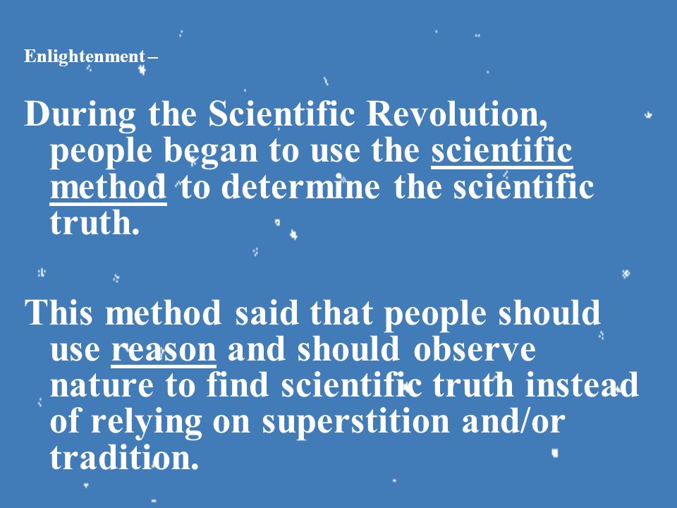 scientific revolution age of enlightenment