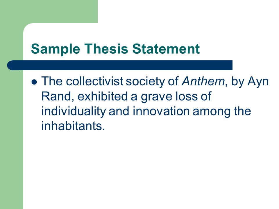individualism in anthem essay individualism in anthem essay