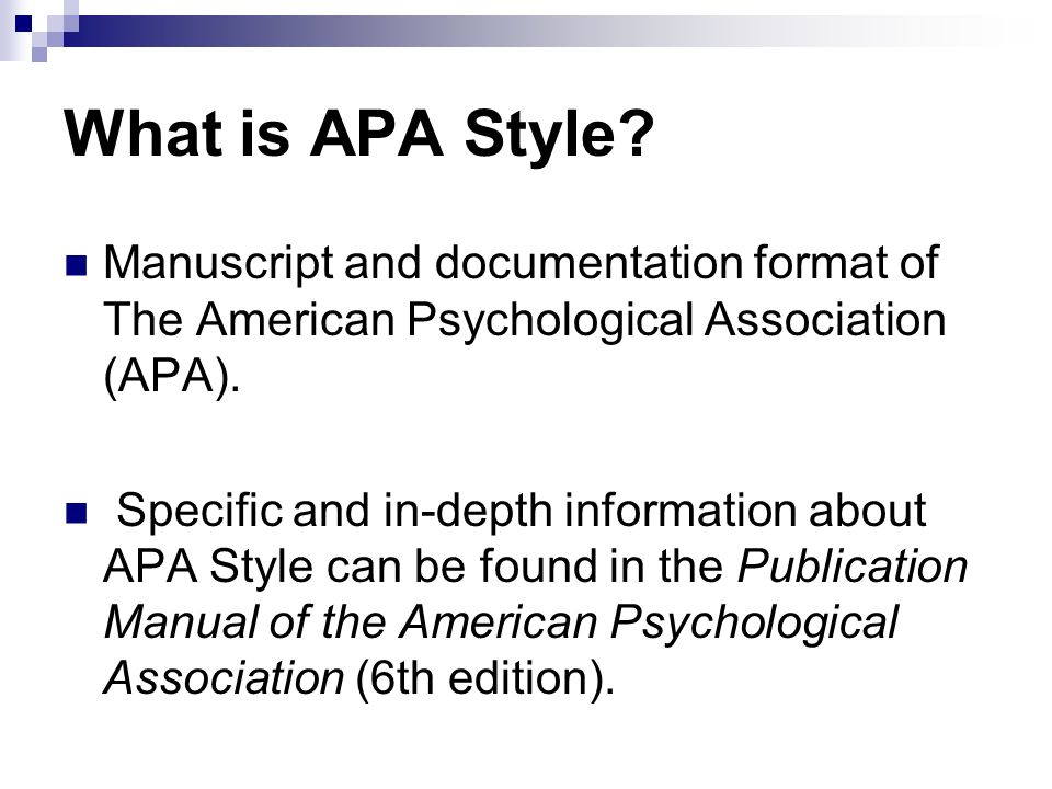 apa style manuscript