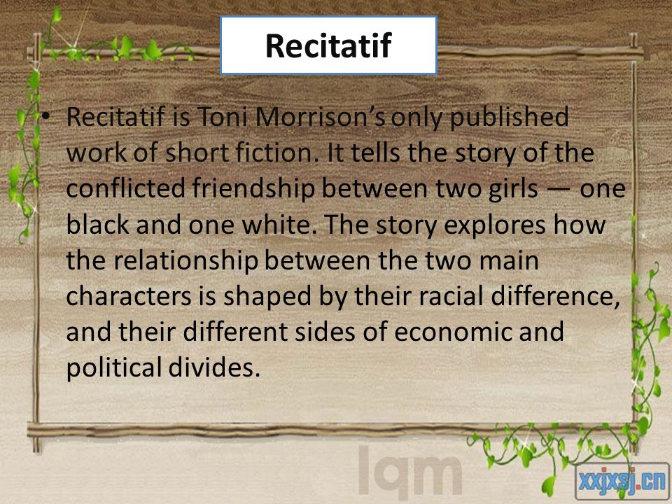 mark sommers feldmans review of toni morrisons essay recitatif All about maggie, and memories, concerning the short story”recitatif” by toni morrison, analysis by ray cates. mark sommers feldmans review of toni morrisons essay recitatif All about maggie, and memories, concerning the short story”recitatif” by toni morrison, analysis by ray cates.