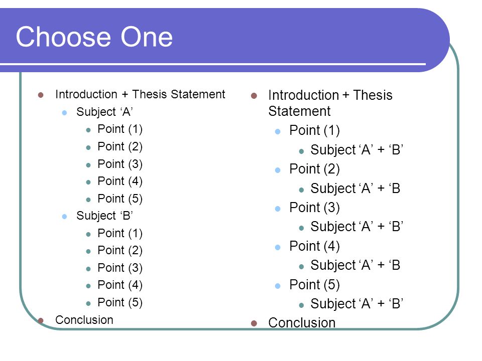 Thesis Subject