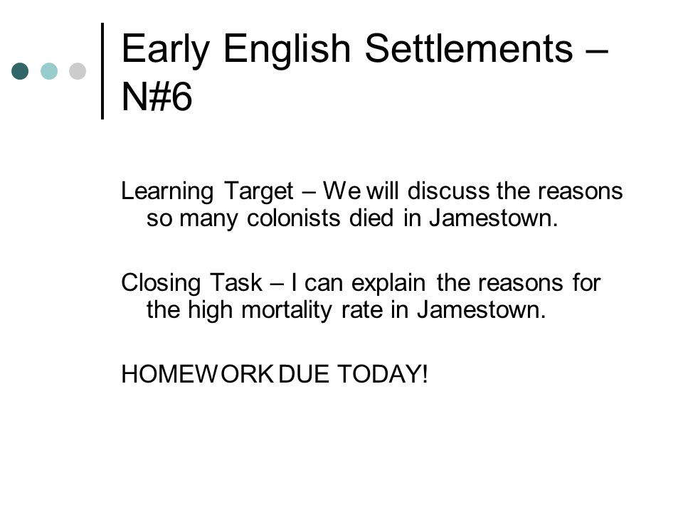 Jamestown Essay