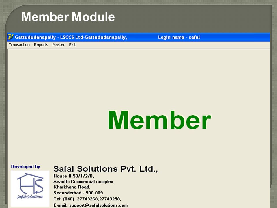 Member Module