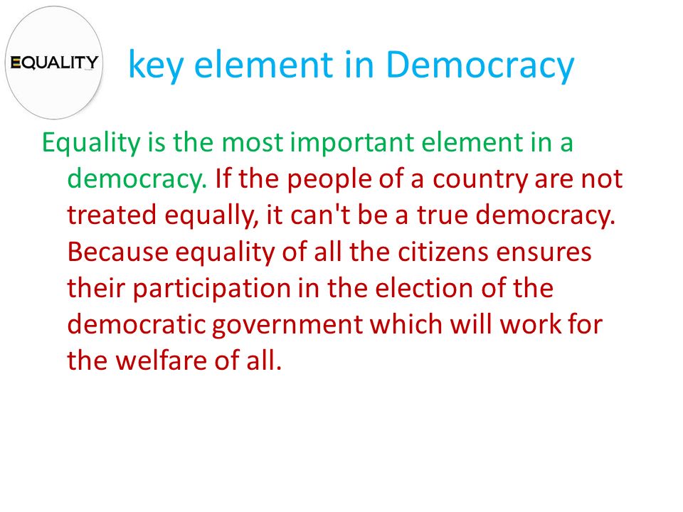 the elements of democracy the elements of democracy