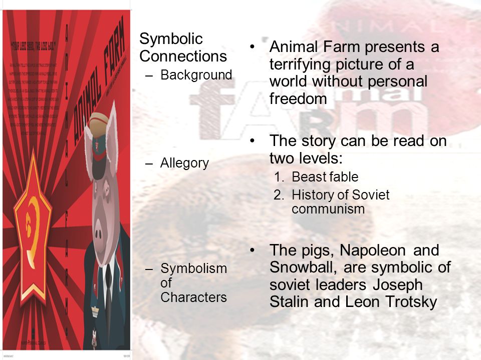 historical allegory and symbolism in animal The novel animal farm is an allegory for the russian revolution history hobbies & games what are some allegory examples in animal farm a. historical allegory and symbolism in animal The novel animal farm is an allegory for the russian revolution history hobbies & games what are some allegory examples in animal farm a.