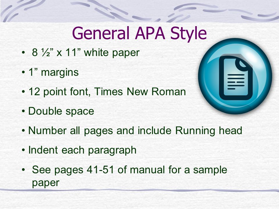 apa page margins