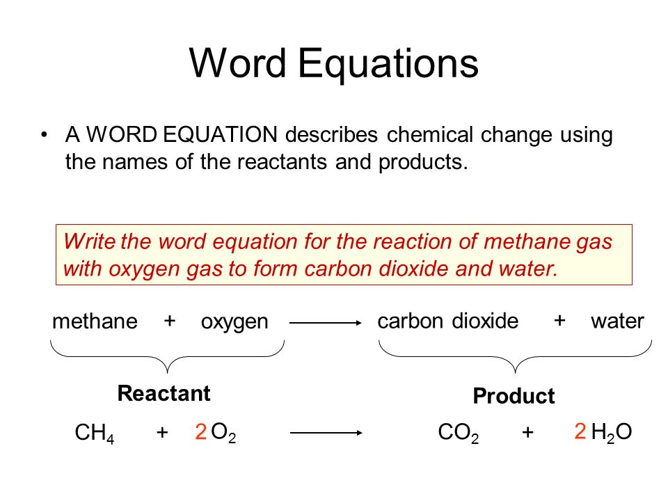 Methane Gas Equation Jennarocca Chemical Equations Reactions Ppt Download