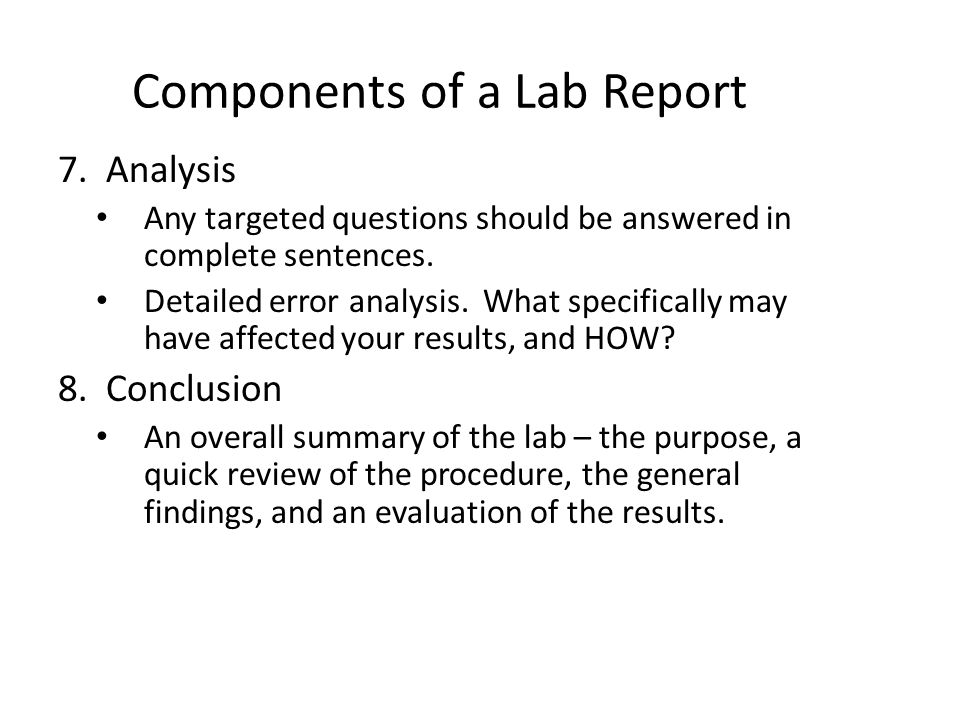 writing a good lab report writing a good lab report