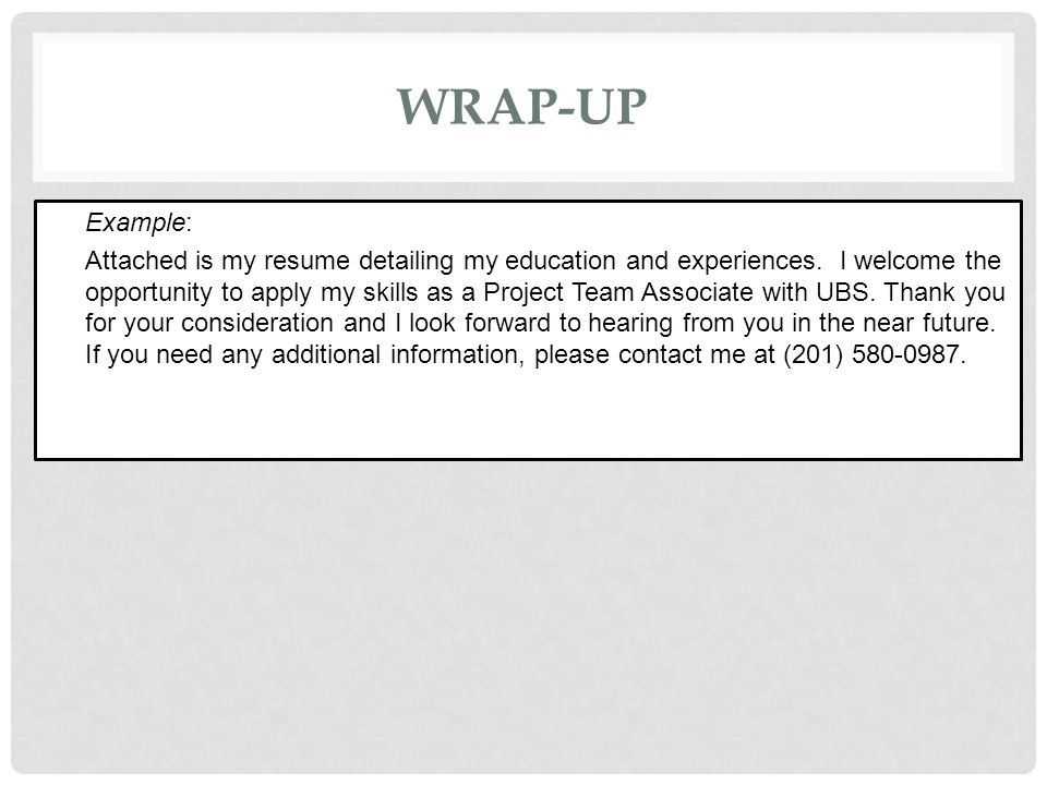attached is my resume for your consideration