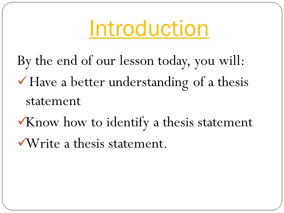 understanding thesis understanding thesis