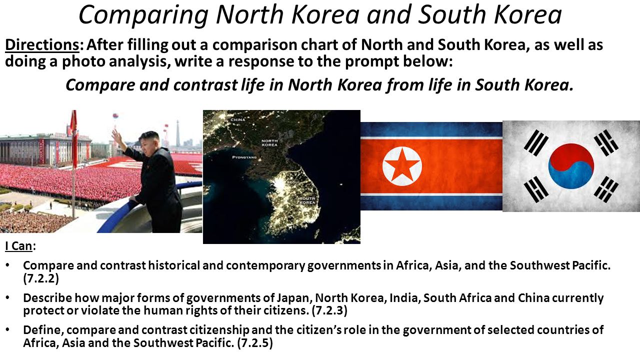 a comparison of the north and south See how the physical size of south korea compares to the united states, california, texas, germany, japan and the united kingdom with maps and numbers. a comparison of the north and south See how the physical size of south korea compares to the united states, california, texas, germany, japan and the united kingdom with maps and numbers.