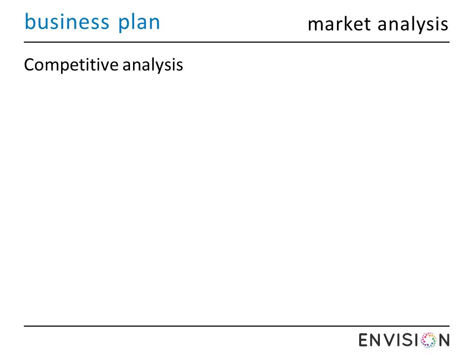 business plan Competitive analysis market analysis