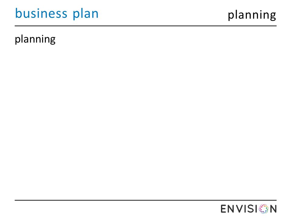 business plan planning
