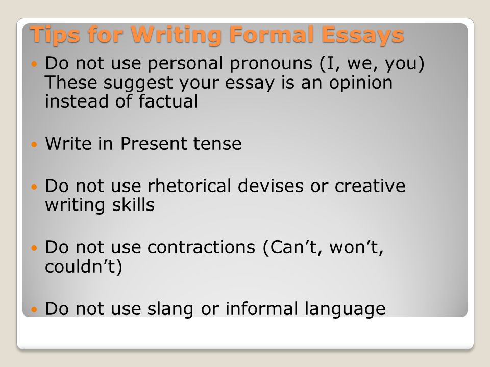 can you use first person in a formal essay can you use first person in a formal essay