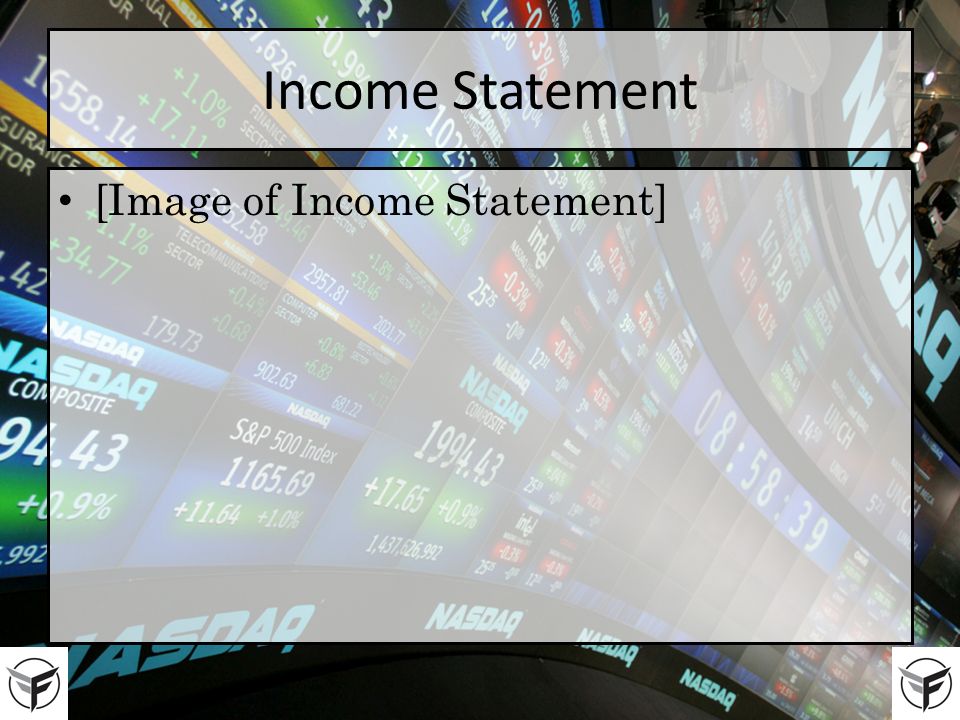 Income Statement [Image of Income Statement]