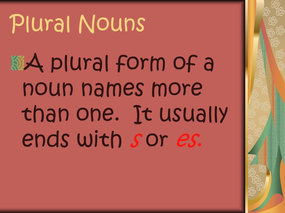 Plural and Singular Nouns 2nd Grade