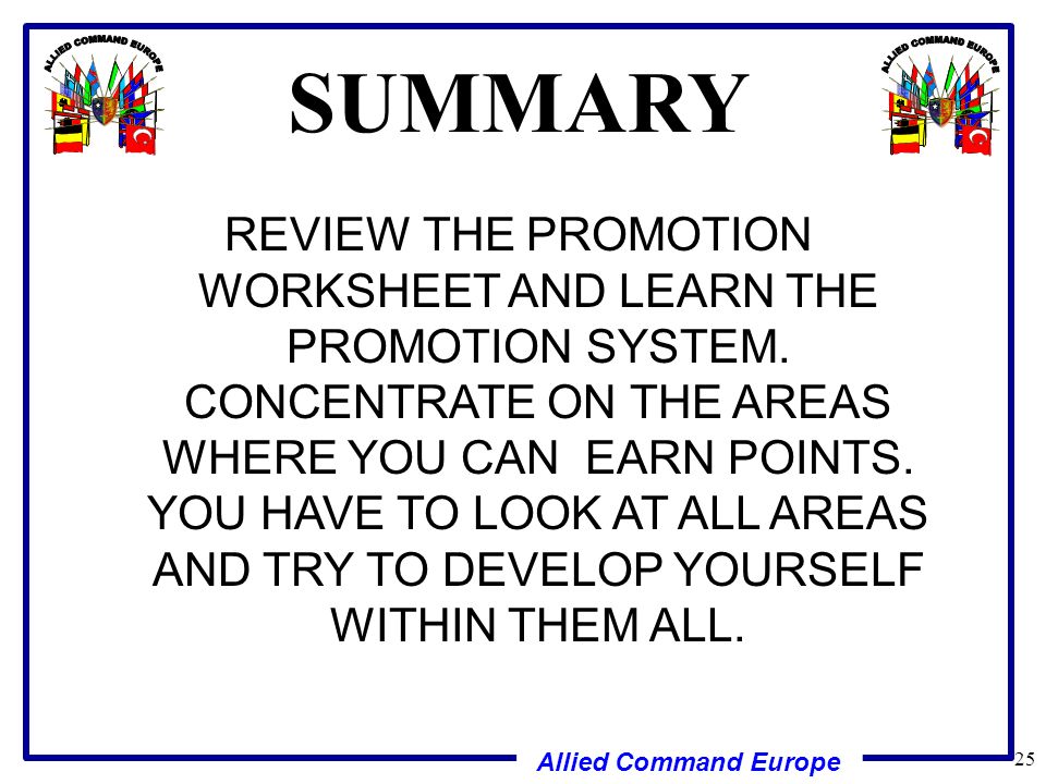 Printables Promotion Points Worksheet promotion points worksheet automated intrepidpath allied mand europe 1 promote success ncodp semi centralized and