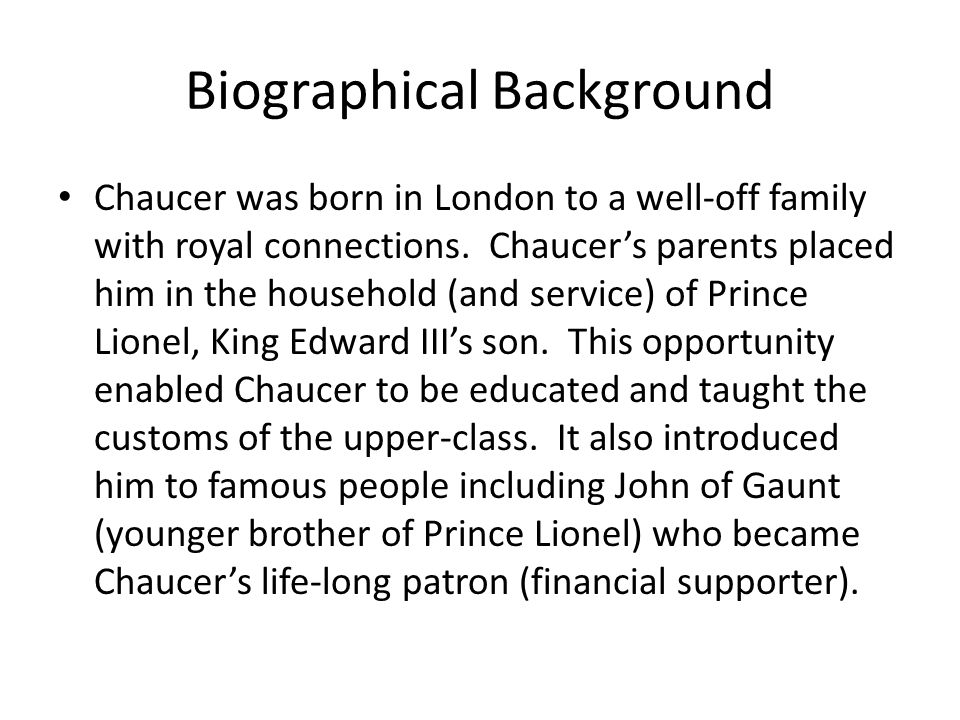 a biography of geoffrey chaucer the father of english literature a biography of geoffrey chaucer the father of english literature