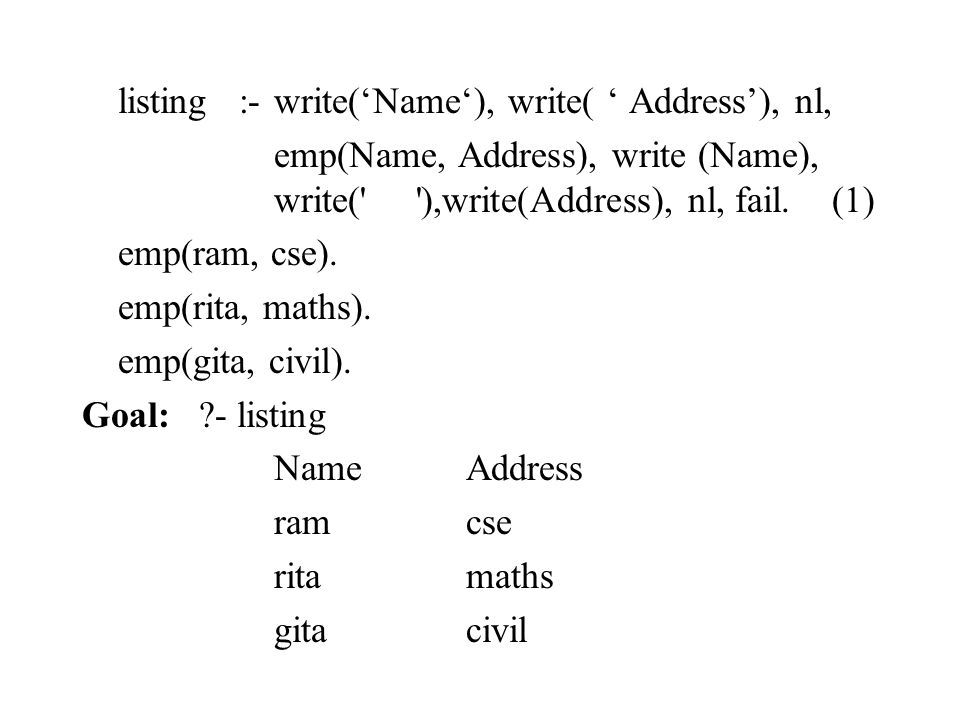 address listing by name