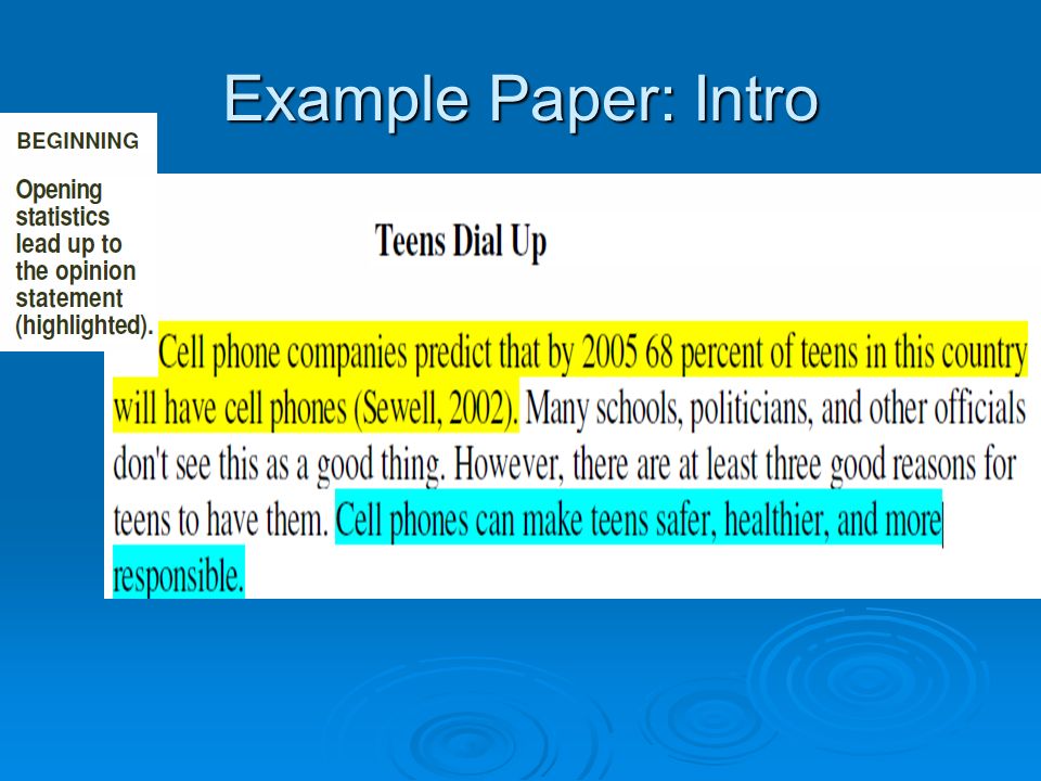 Example Paper: Intro