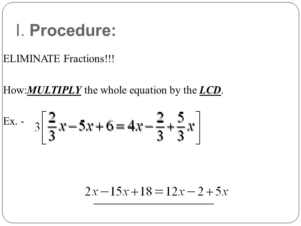 Solving Equations With Variables On Both Sides Fractions Notes 2 4 Solving Equations With Variables On Both Sides Ppt
