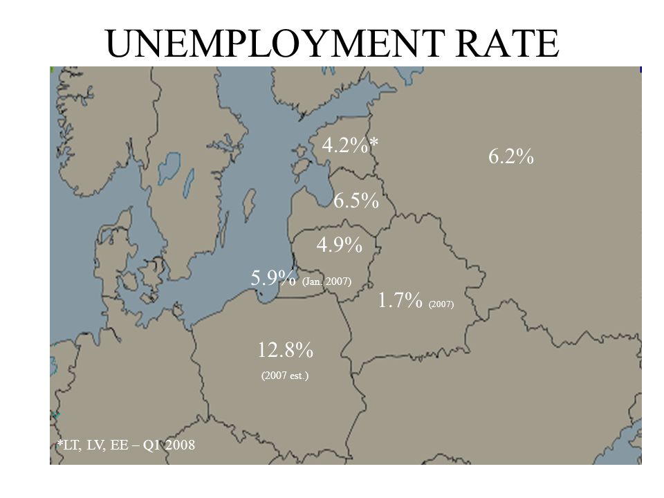 UNEMPLOYMENT RATE 4.2%* 6.5% 4.9% 5.9% (Jan.