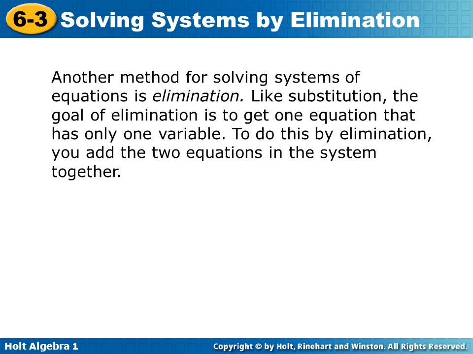 Elimination Method Worksheet 1000 Ideas About Systems Of Equations Solving Systems By Elimination Worksheet 6 3 Sheets Holt Algebra 1