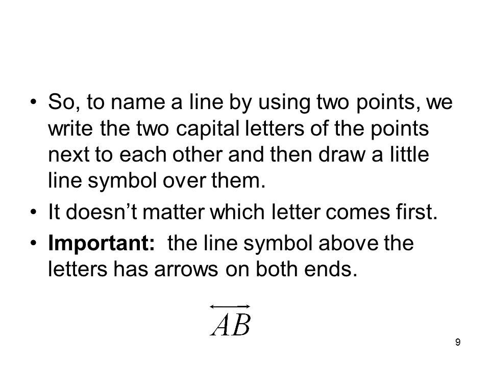 1 the basic building blocks of geometry labeling ppt download line above letter