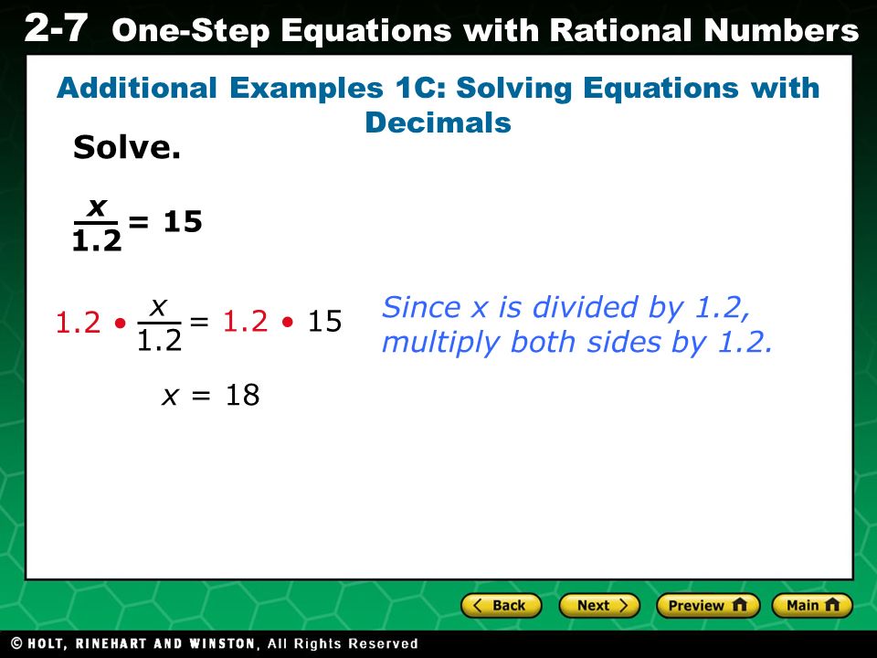 Step By Equations Talkchannels One Step Equations With Fractions And Decimals Talkchannels