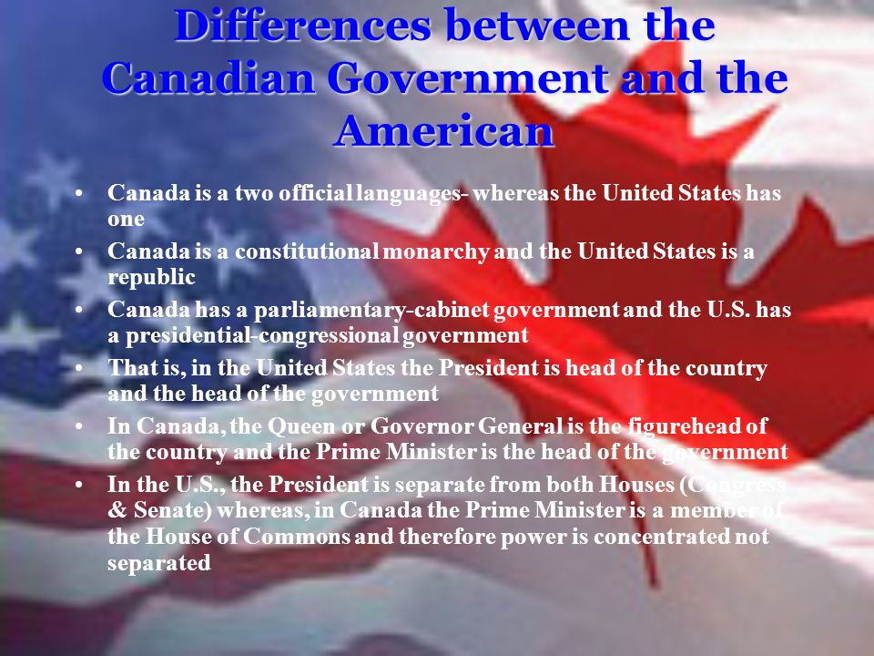 the differences between canadians and americans There are several important specific differences between the canadian and american versions of the game of football: playing area the official playing field in. the differences between canadians and americans There are several important specific differences between the canadian and american versions of the game of football: playing area the official playing field in.